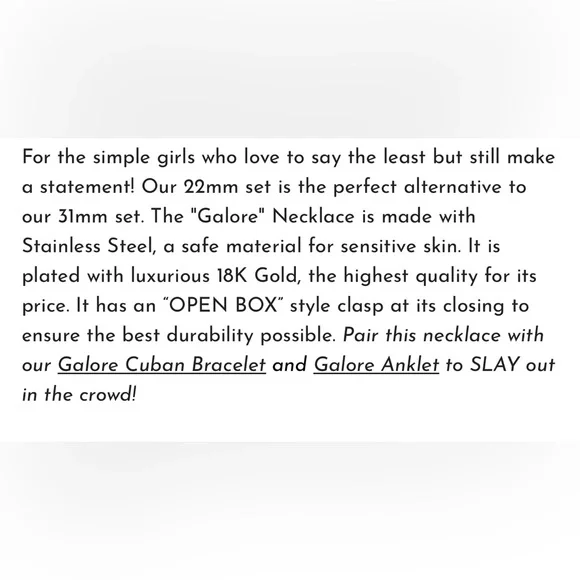 Galore Stainless Steel Necklace - Picture 4 of 6